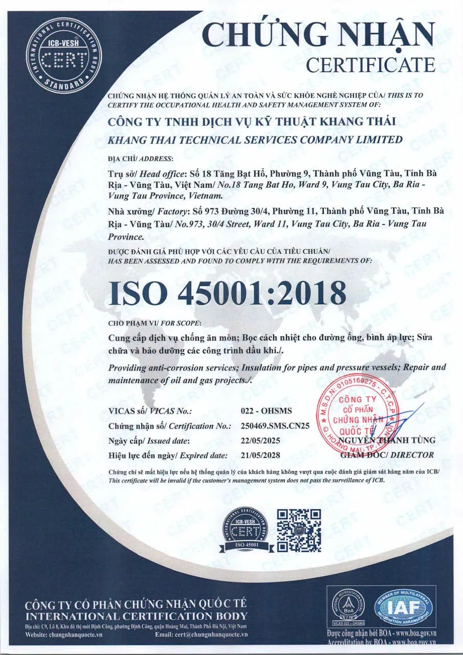 Chứng nhận ISO 9001:2015 Chứng nhận ISO 9001:2015